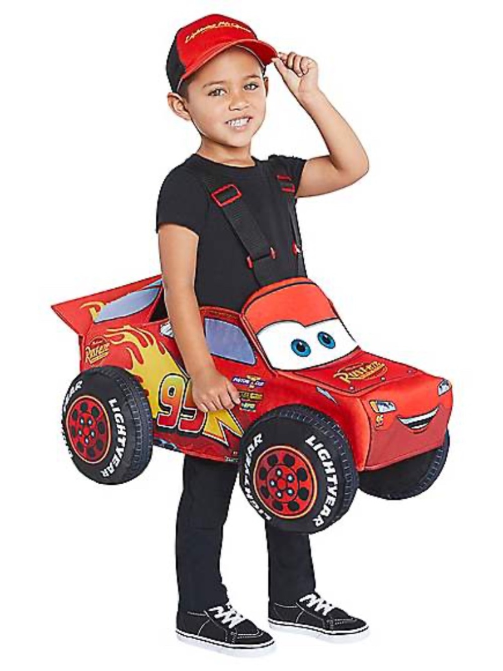 Toddler Lightning McQueen Ride-Along Costume - Cars 20th Anniversary- EUC